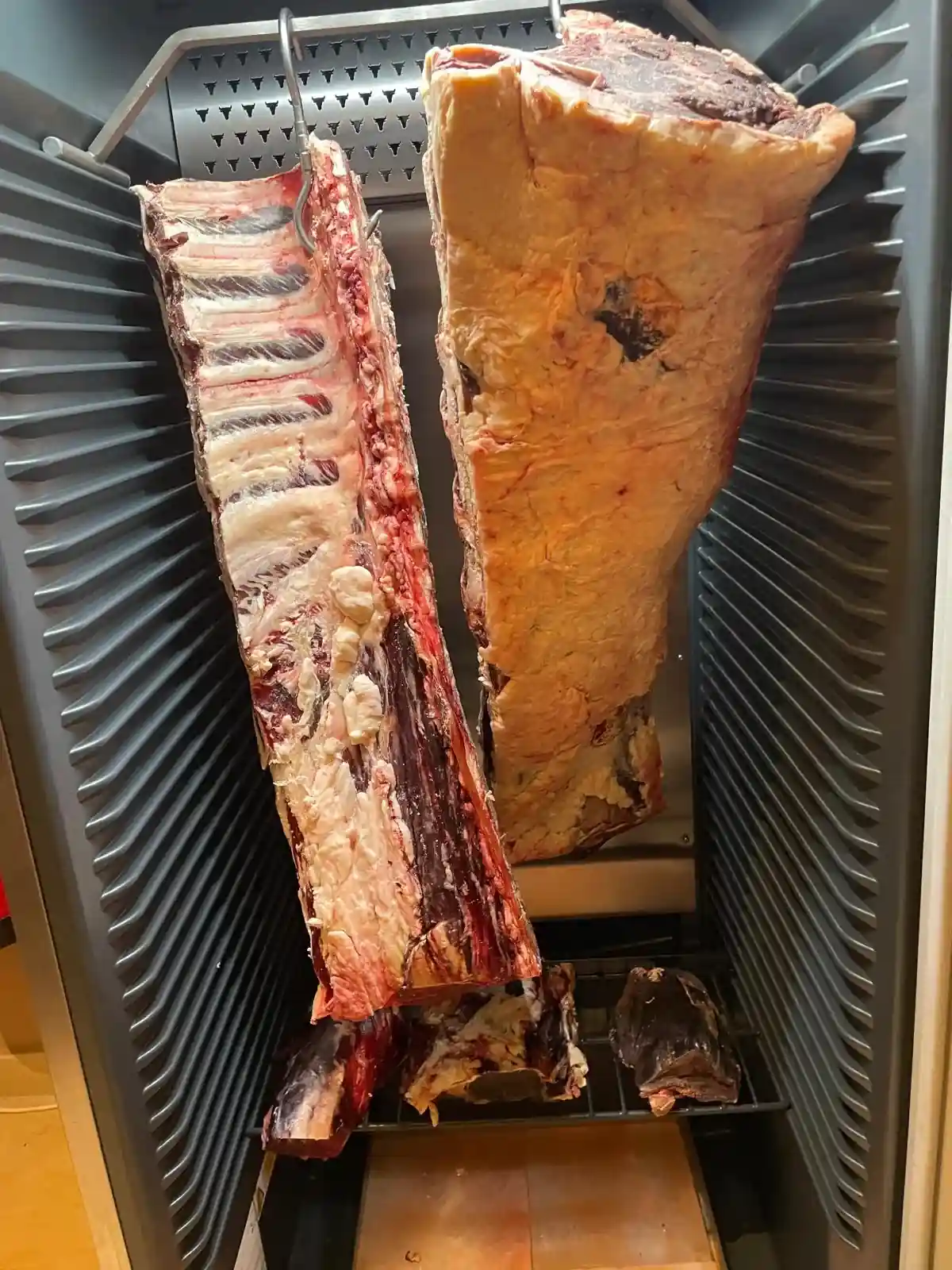 Dry-Aged Beef im Reifeschrank des Steakhouses Nürnberg